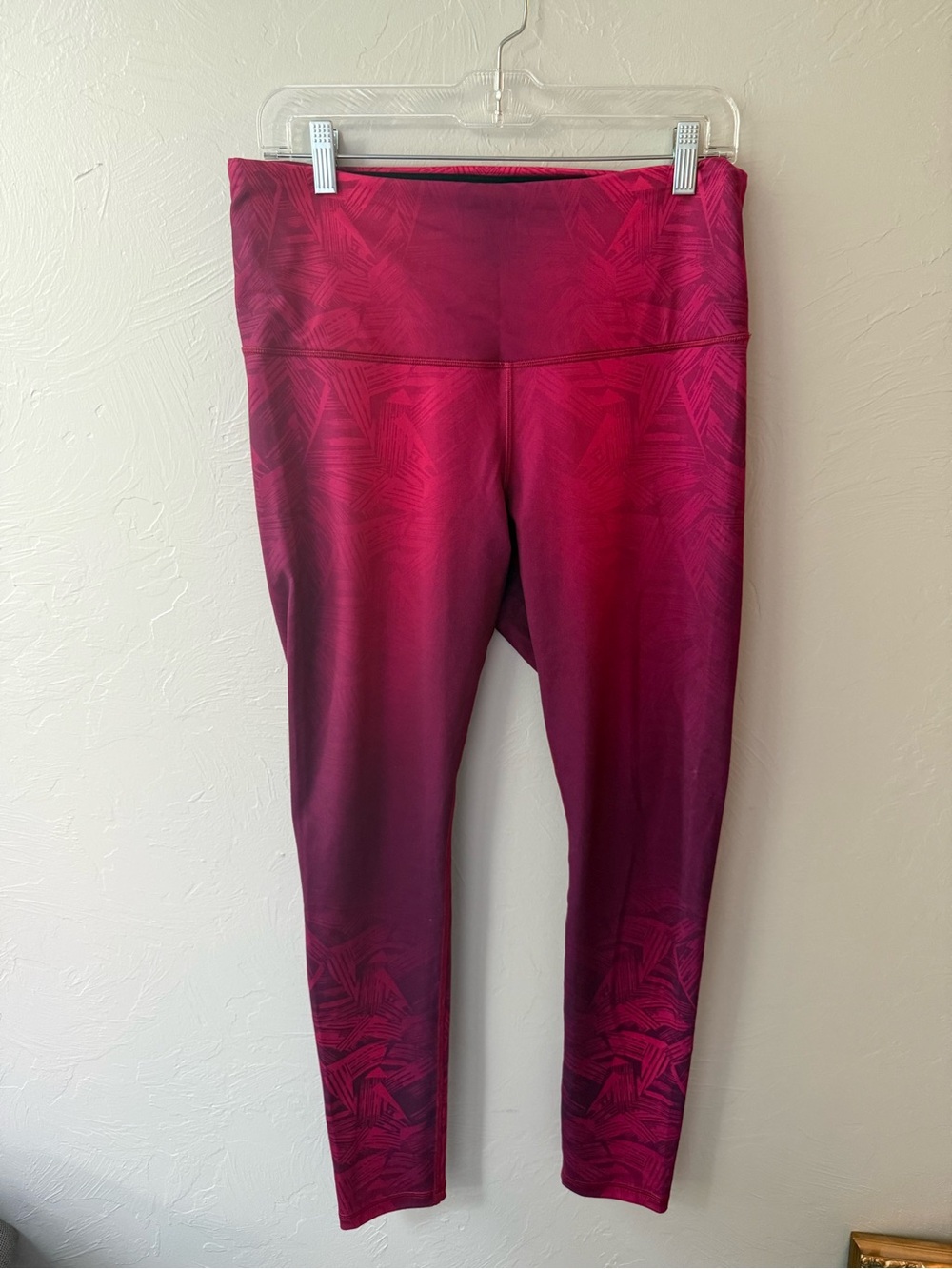 The North Face Women’s Large Wine Patterned Ankle Leggings Athletic Yoga Hiking